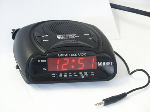 LED Clock Radio w/MP3 Input