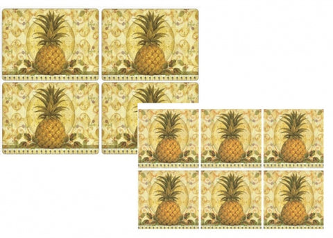 Golden Pineapple Placemats & Coasters