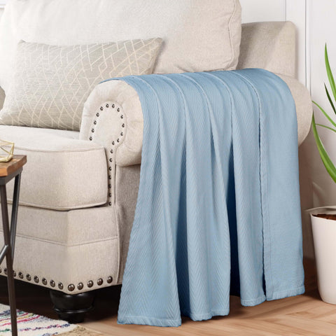 Herringbone Metro Cotton Blanket
