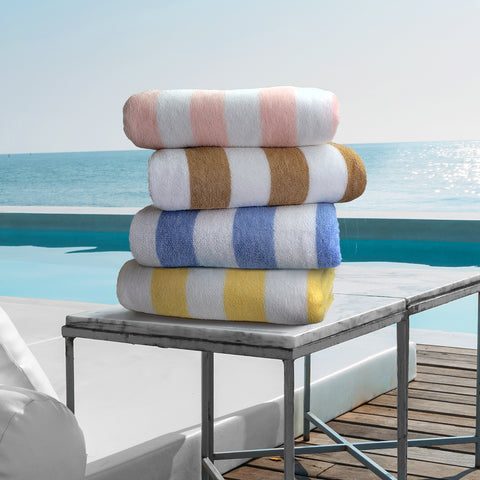 Resistant Color Striped Pool Towels