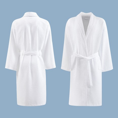 Waffle Pique Shawl Collar Robe