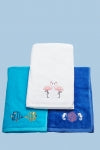 Solid Velour Pool Towel w/Embroidery