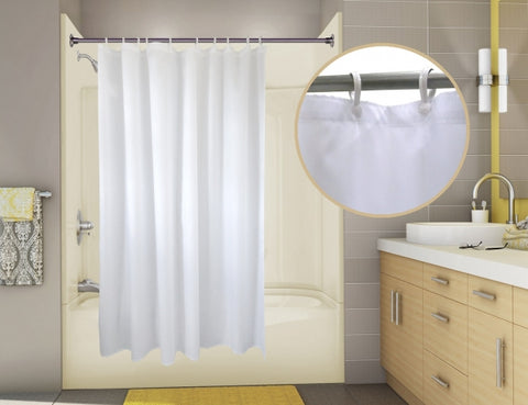 Basic Nylon Hotel Shower Curtain/Liner