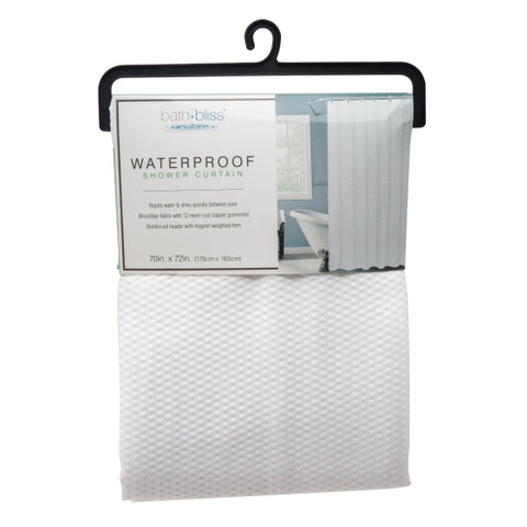 Diamond Microfiber Waterproof Shower Curtain