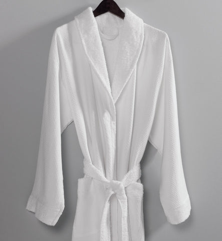 Honeycomb Shawl Collar Robe