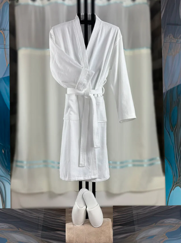 Cotton Velour Kimono Bathrobe